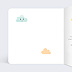Carte félicitations naissance Nuages Doux Intérieur Gauche