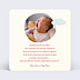 Carte félicitations naissance Bébé Été Verso