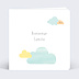 Carte félicitation naissance Nuages Doux