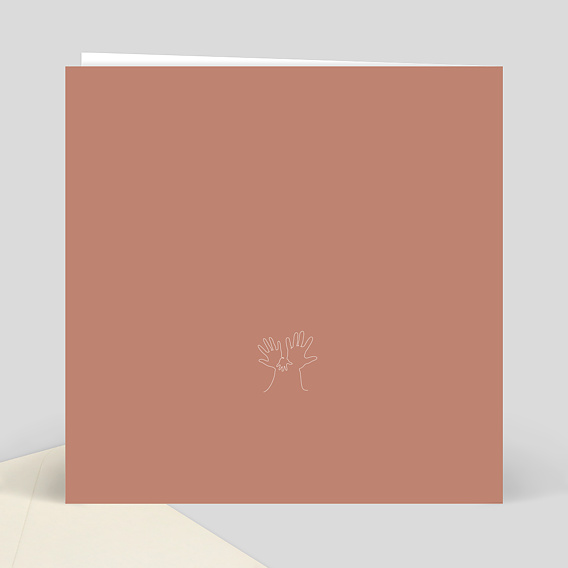 Carte félicitation naissance Ligne d'Amour Verso