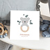Carte félicitation naissance Hochet Koala