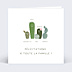 Félicitations Naissance Famille Cactus