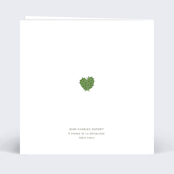 Félicitations Naissance Famille Cactus