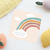 Carte félicitation naissance Nuage Arc-en-ciel