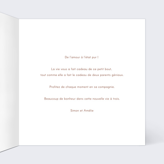 Félicitations Naissance Ligne d'Amour