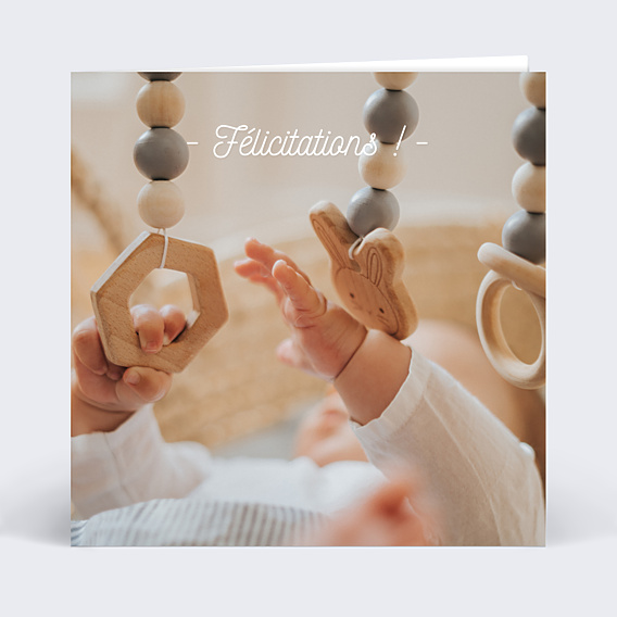 Félicitations Naissance Tirets Jeu d'Enfant