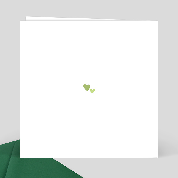 Carte félicitations naissance Avocado Family Verso