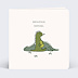 Carte félicitation naissance Dinosaure