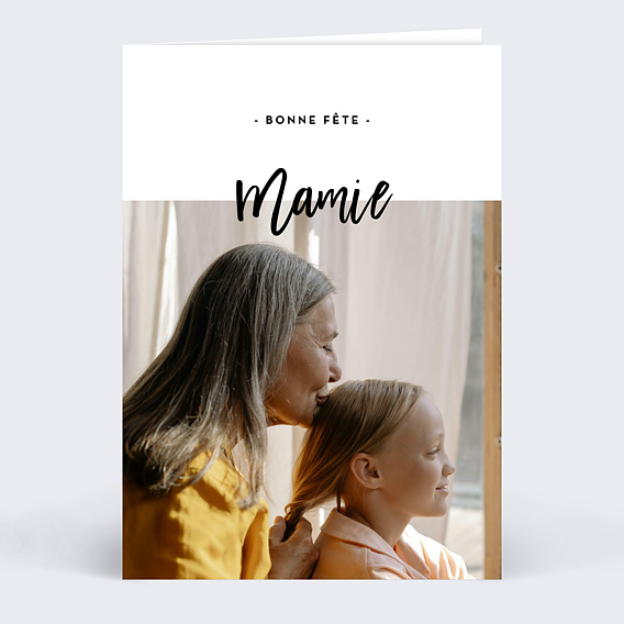 Carte fête des grands-mères Douce Écriture