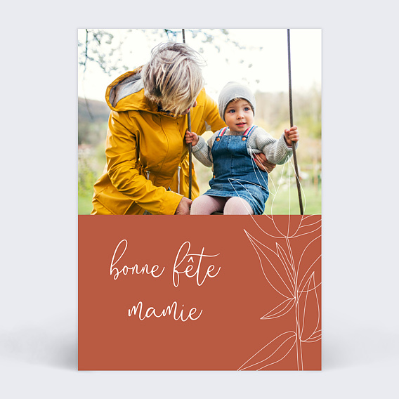 Fête des Grands-Mères Fleur Terracotta