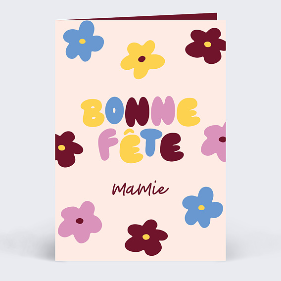 Fête des Grands-Mères Fleurs wavy