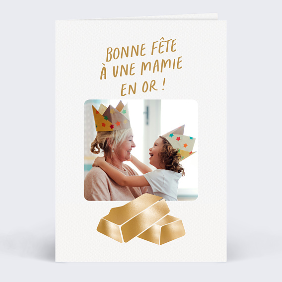 Fête des Grands-Mères Mamie en or