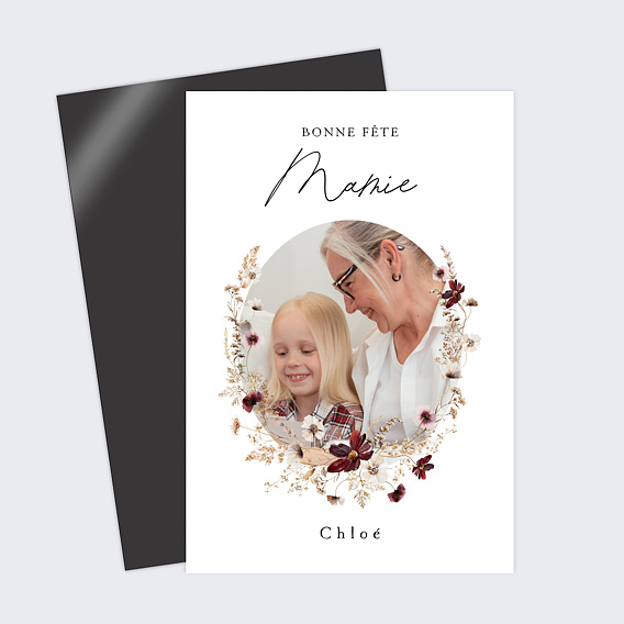 Carte fête des grands-mères Élégance Florale