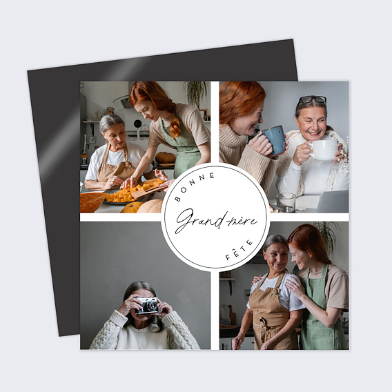 Carte fête des grands-mères Pastille