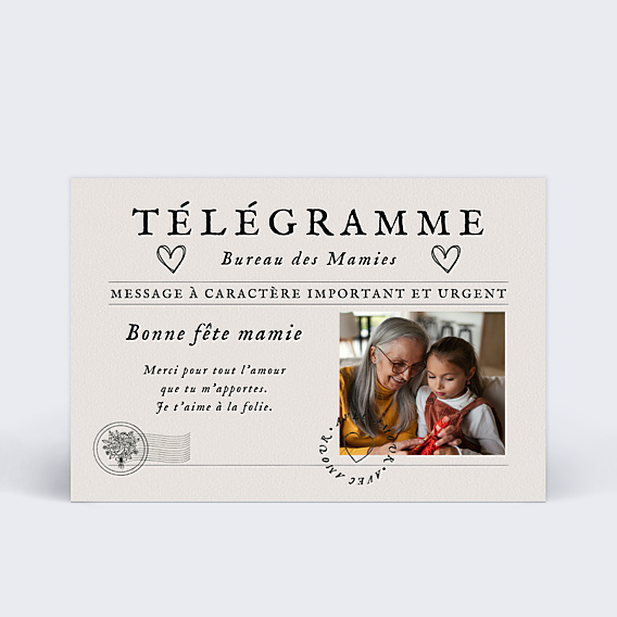 Fête des Grands-Mères Télégramme