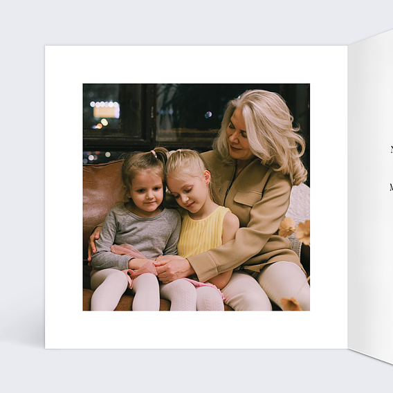 Carte fête des grands-mères Eclat Floral Intérieur Gauche