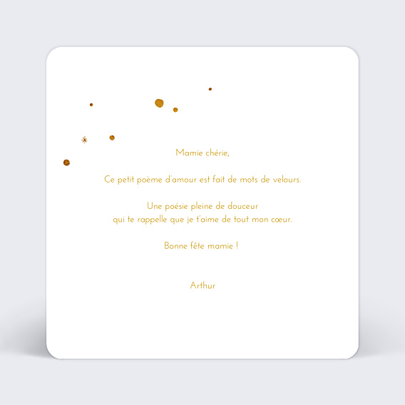 Fête des Grands-Mères Golden Dots Touch
