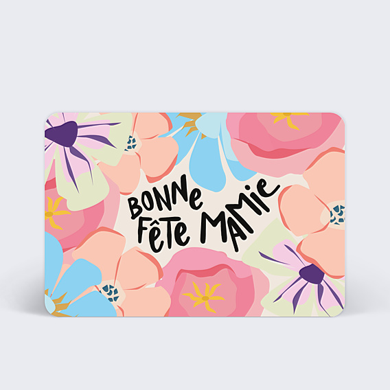 Fête des Grands-Mères Fleurs Aquarelle