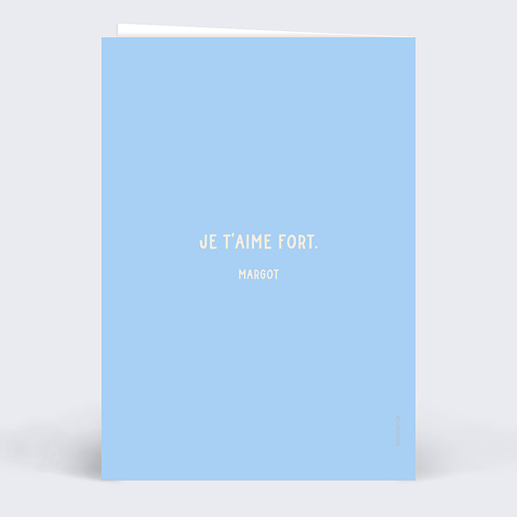 Carte fête des grands-mères Coeur Simple Mamie Verso