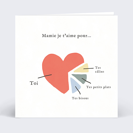 Fête des Grands-Mères Je t'aime plus que