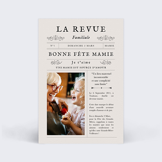 Fête des Grands-Mères La revue Familiale
