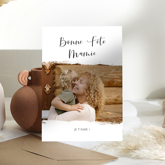 Carte fête des grands-mères Manuscrite Après 1