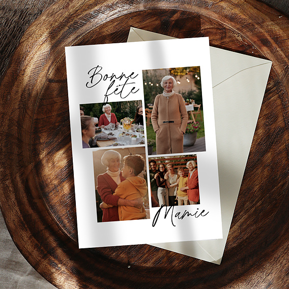 Carte fête des grands-mères Pêle-mêle Après 1