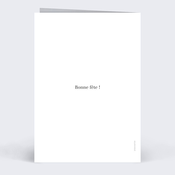 Carte fête des grands-mères Portrait en illustration minimaliste Verso