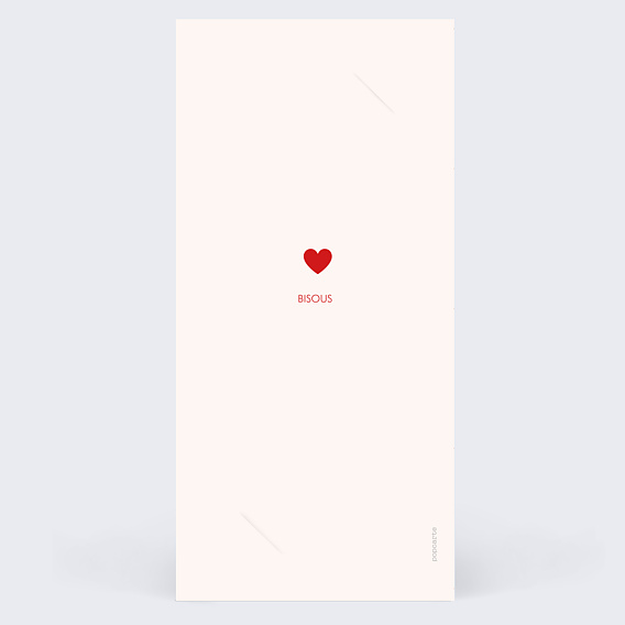 Carte fête des grands-mères 1001 Coeurs Verso