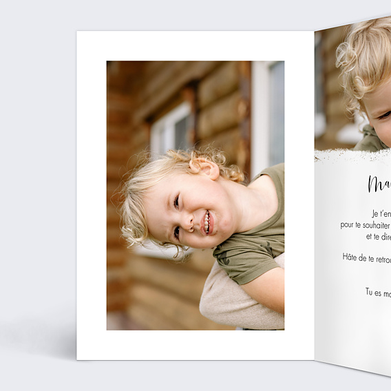 Carte fête des grands-mères Manuscrite Intérieur Gauche