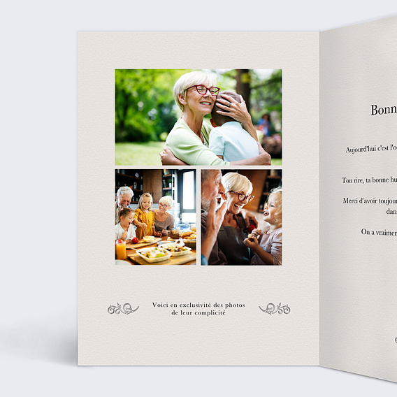 Carte fête des grands-mères La revue Familiale Intérieur Gauche