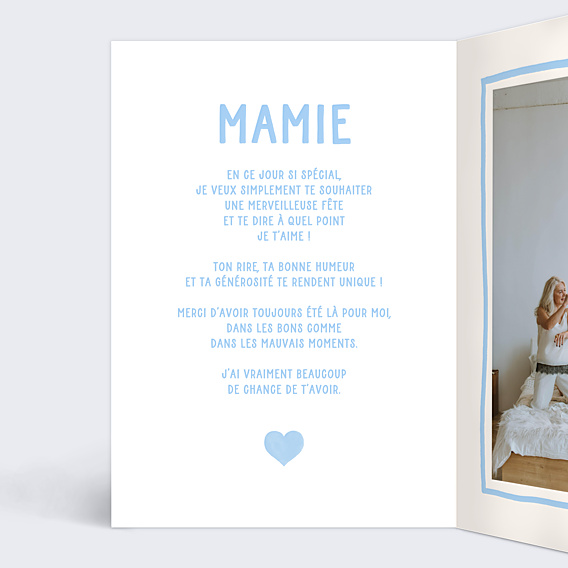 Fête des Grands-Mères Coeur Simple Mamie
