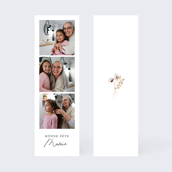 Carte fête des grands-mères Élégance Florale