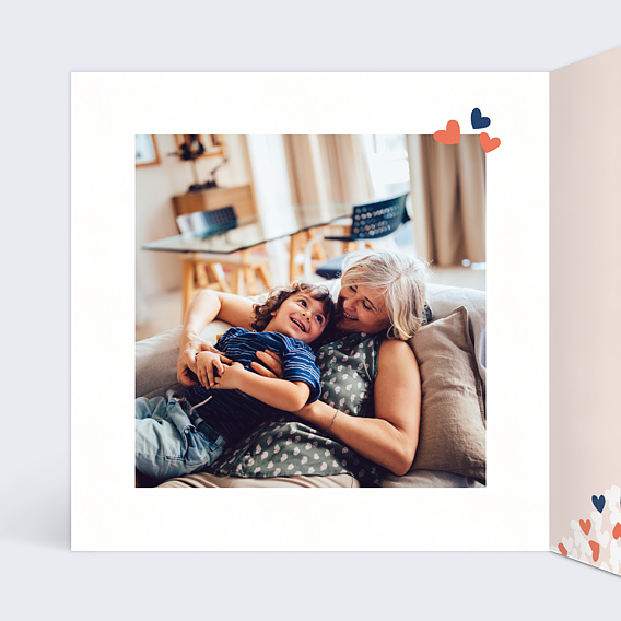 Carte fête des grands-mères Distributeur d'Amour Intérieur Gauche