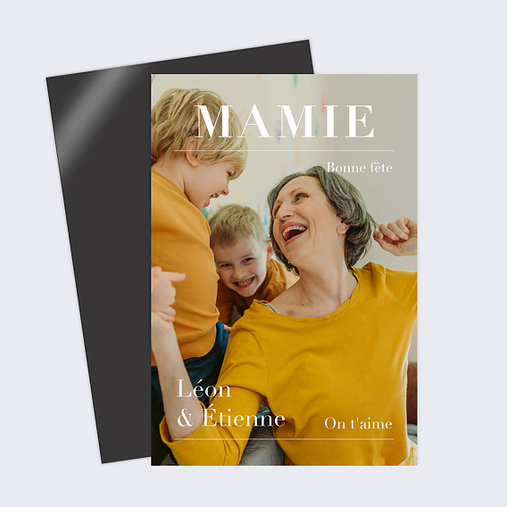 Carte fête des grands-mères Magazine