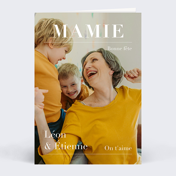 Carte fête des grands-mères Magazine