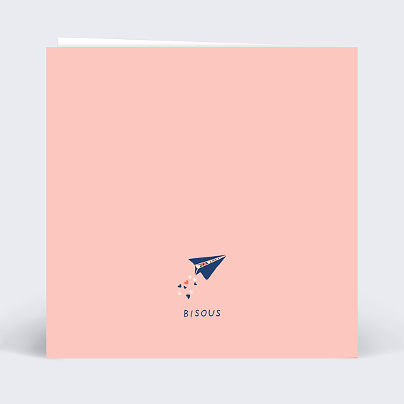 Carte fête des grands-mères Expédition de Bisous Verso