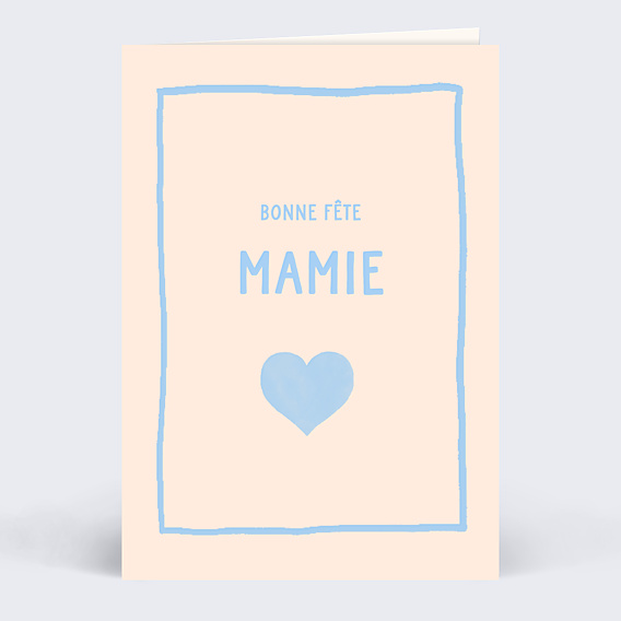 Fête des Grands-Mères Coeur Simple Mamie