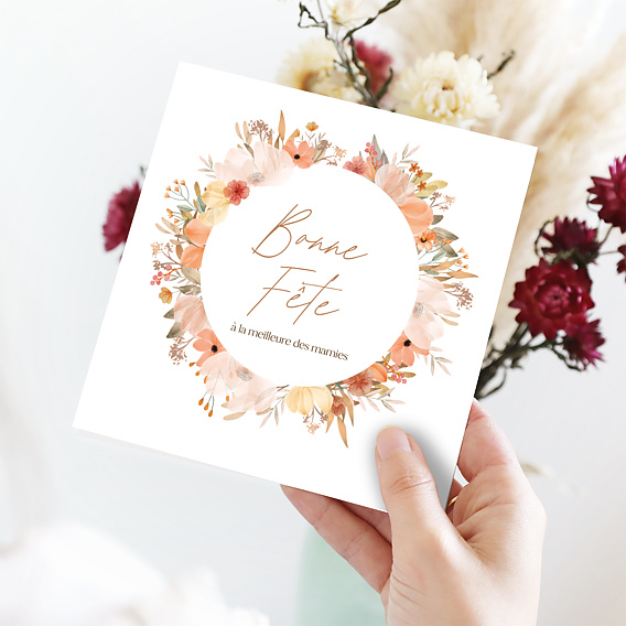 Carte fête des grands-mères Flower of Fall Après 1