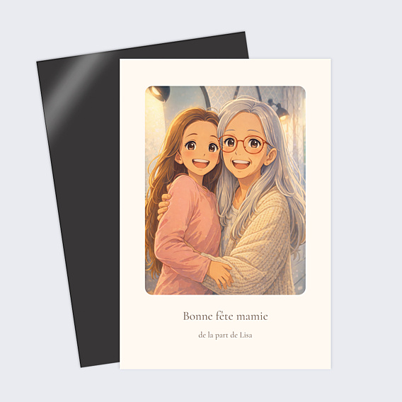 Fête des Grands-Mères Portrait en manga