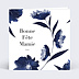 Carte fête des grands-mères Jardin Bleu Recto