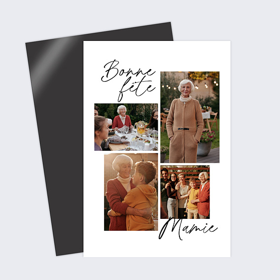 Carte fête des grands-mères Pêle-mêle