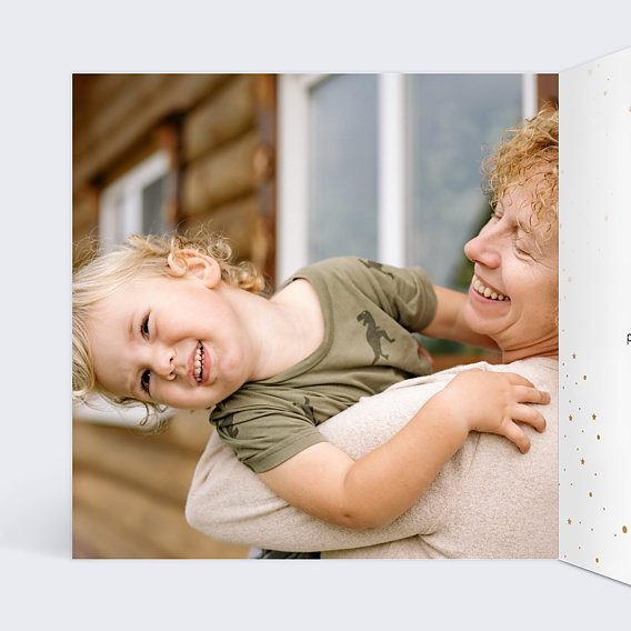 Carte fête des grands-mères Pétillant Intérieur Gauche