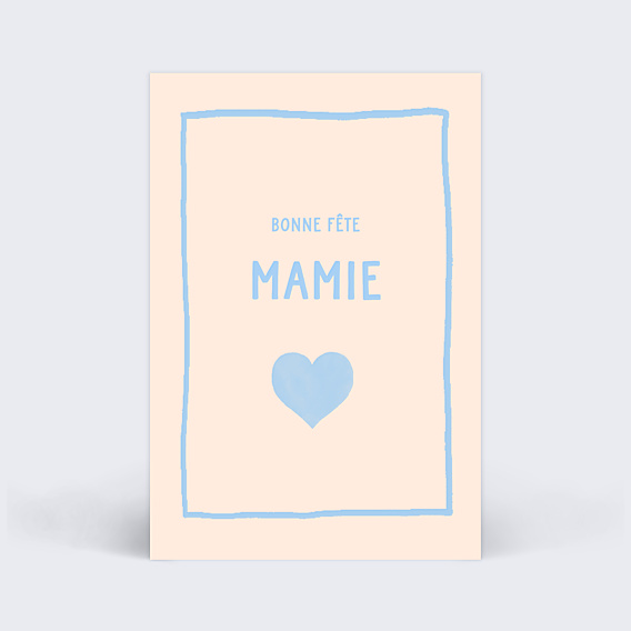 Fête des Grands-Mères Coeur Simple Mamie