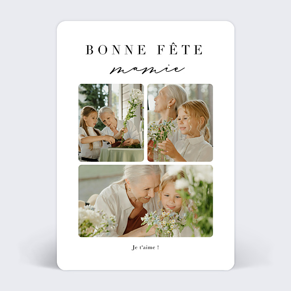 Fête des Grands-Mères Trois Photos