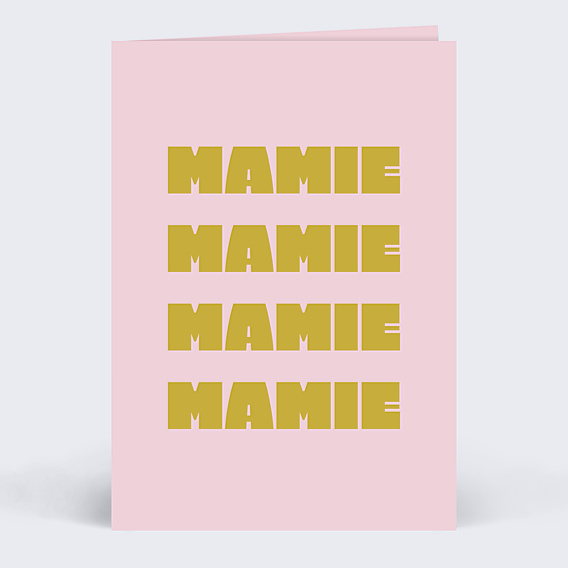 Carte fête des grands-mères Quatre mots
