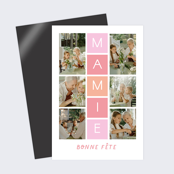 Carte fête des grands-mères Marelle