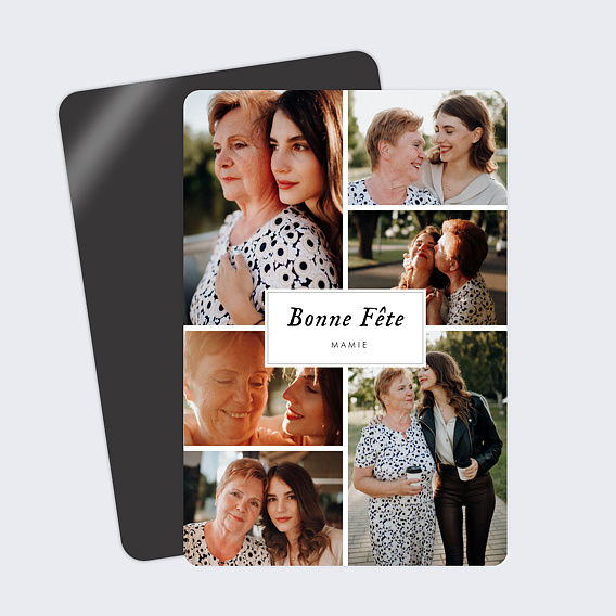 Carte fête des grands-mères Pêle Mêle Vertical