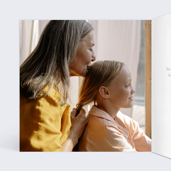 Carte fête des grands-mères Cœur Liberty Intérieur Gauche