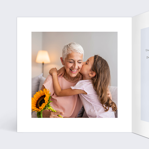 Carte fête des grands-mères Grand comme ça Intérieur Gauche